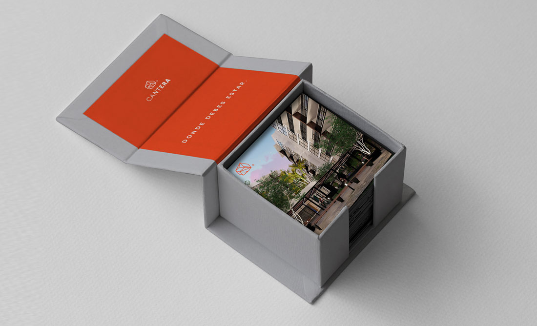 Caja con postales Cantera